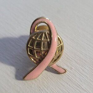 Avon Global Pink Ribbon Awareness Lapel Pin Tie Tack